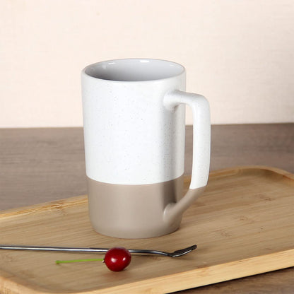 - SHOWFULL 16oz Large Coffee Mug | Two Color Combination | Big Ceramic Tea Cup with Large Handle | White -