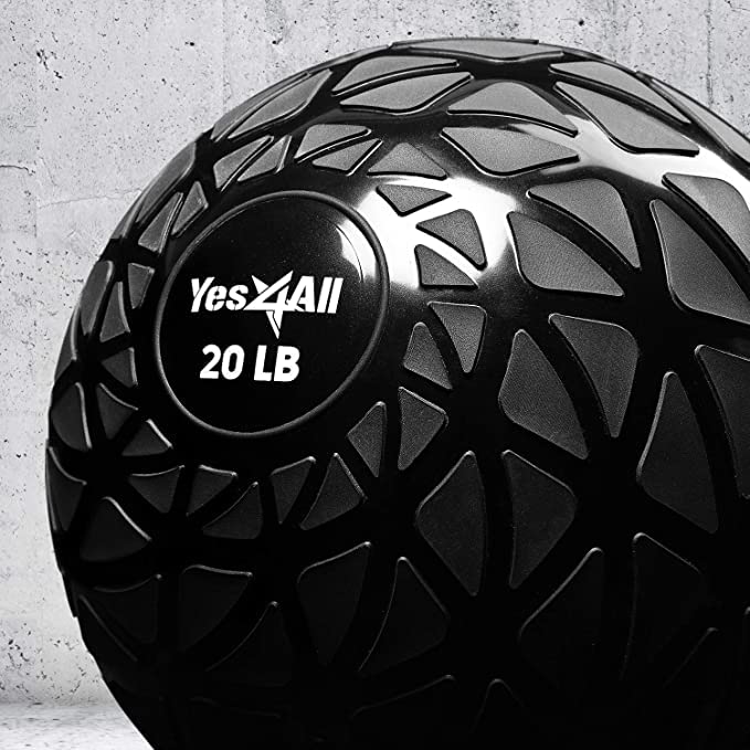 - Yes4All TDH7 Slam Balls 4.5 – 18.1kg/Slam Medicine Ball Version/Sand-Filled No-Bounce Exercise Ball