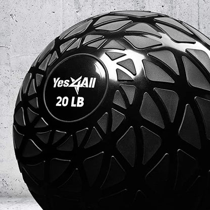 - Yes4All TDH7 Slam Balls 4.5 – 18.1kg/Slam Medicine Ball Version/Sand-Filled No-Bounce Exercise Ball