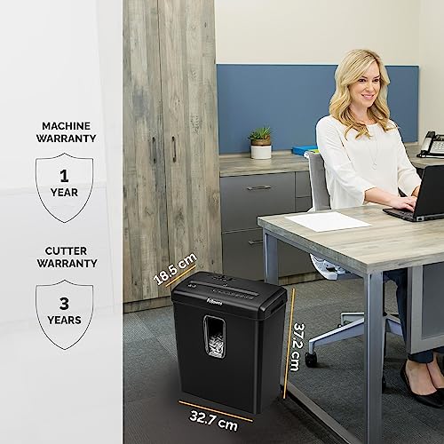 - Fellowes Paper Shredder for Home Use | 6 Sheet Cross Cut Paper Shredder -