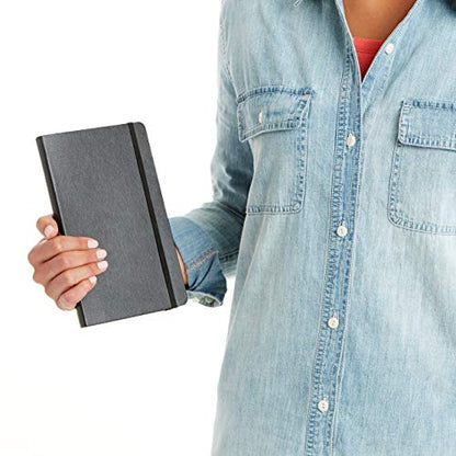 Amazon Basics Classic Notebook, Large, Ruled, Black