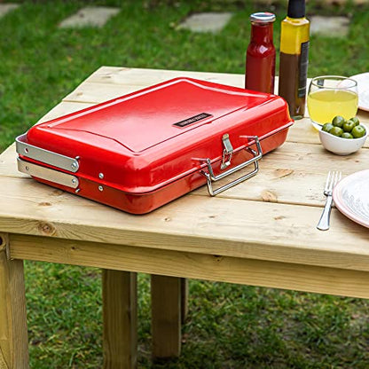 - George Foreman Portable Charcoal BBQ | Portable, Sturdy Foldable Legs -