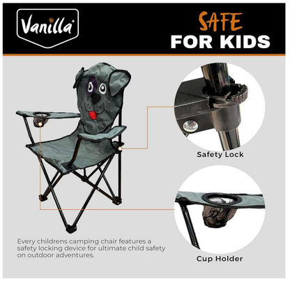 - Kids Camping Chair Kids Garden Chair | Toddler Saftey Lock | Lightweight Childs Compact Chair with Cup Holder -