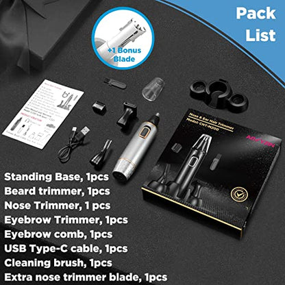 - Rechargeable Nose Hair Trimmer for Men | 2024 Professional Upgrade Nose Trimmer -