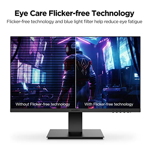 - KOORUI 27 Inch FHD Monitor | IPS Computer Monitors | 75Hz | 5ms | 16:9 Full HD (1920 x 1080) -