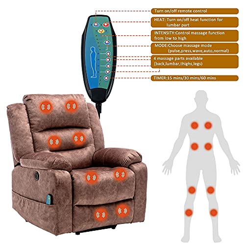 - Newly Upgraded Electric Lift Recliner Chair | USB Port and Padded Seat -