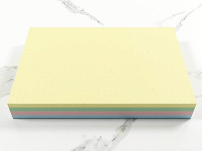 - Luxpad Revision A6 Flash Cards | 5mm Dot Grid (100 Cards) Assorted Colours -