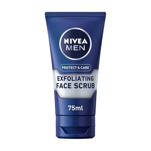 - NIVEA MEN Protect & Care Exfoliating Face Scrub | (75ml) | Invigorating Men's Face Cleanser -