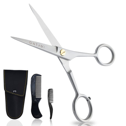 - ONTAKI Professional German Beard & Mustache Scissors -