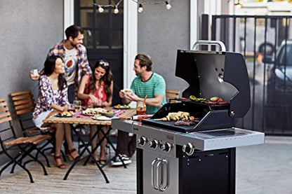 Char-Broil 140736 Professional Series 3400 S - 3 Burner Gas Barbecue Grill with TRU-Infrared™ technology and Side-Burner, Stainless Steel Finish