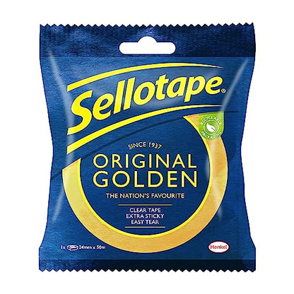 - Sellotape Original Golden | Multi-Purpose Clear Tape for Household Objects -
