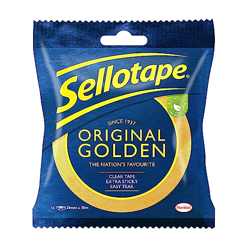- Sellotape Original Golden | Multi-Purpose Clear Tape for Household Objects -