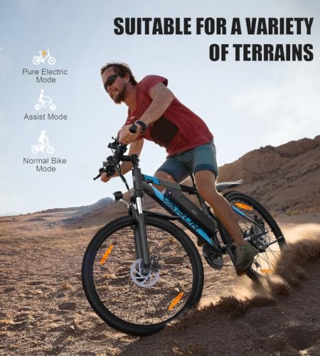 - VARUN Electric Bikes for Adults, 27.5" Electric Mountain Bike- E bike- with 48V/13Ah Lithium Battery -