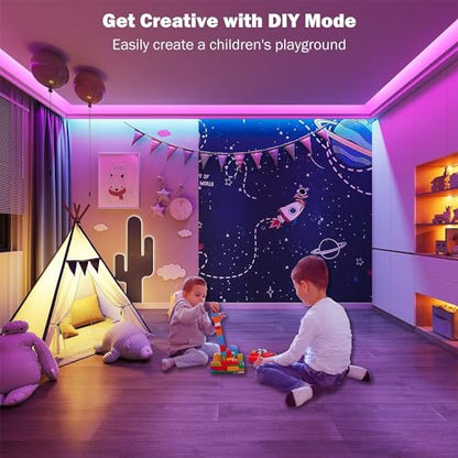 - Keepsmile Led Strip Lights | 30M(2 Rolls of 15M) | Bluetooth Smart App Control -