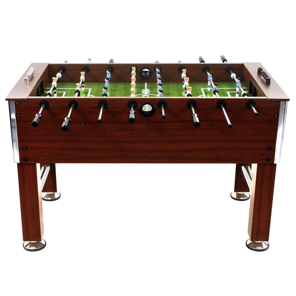 - vidaXL Football Table 60 kg Steel Brown 22 Players Table Game -