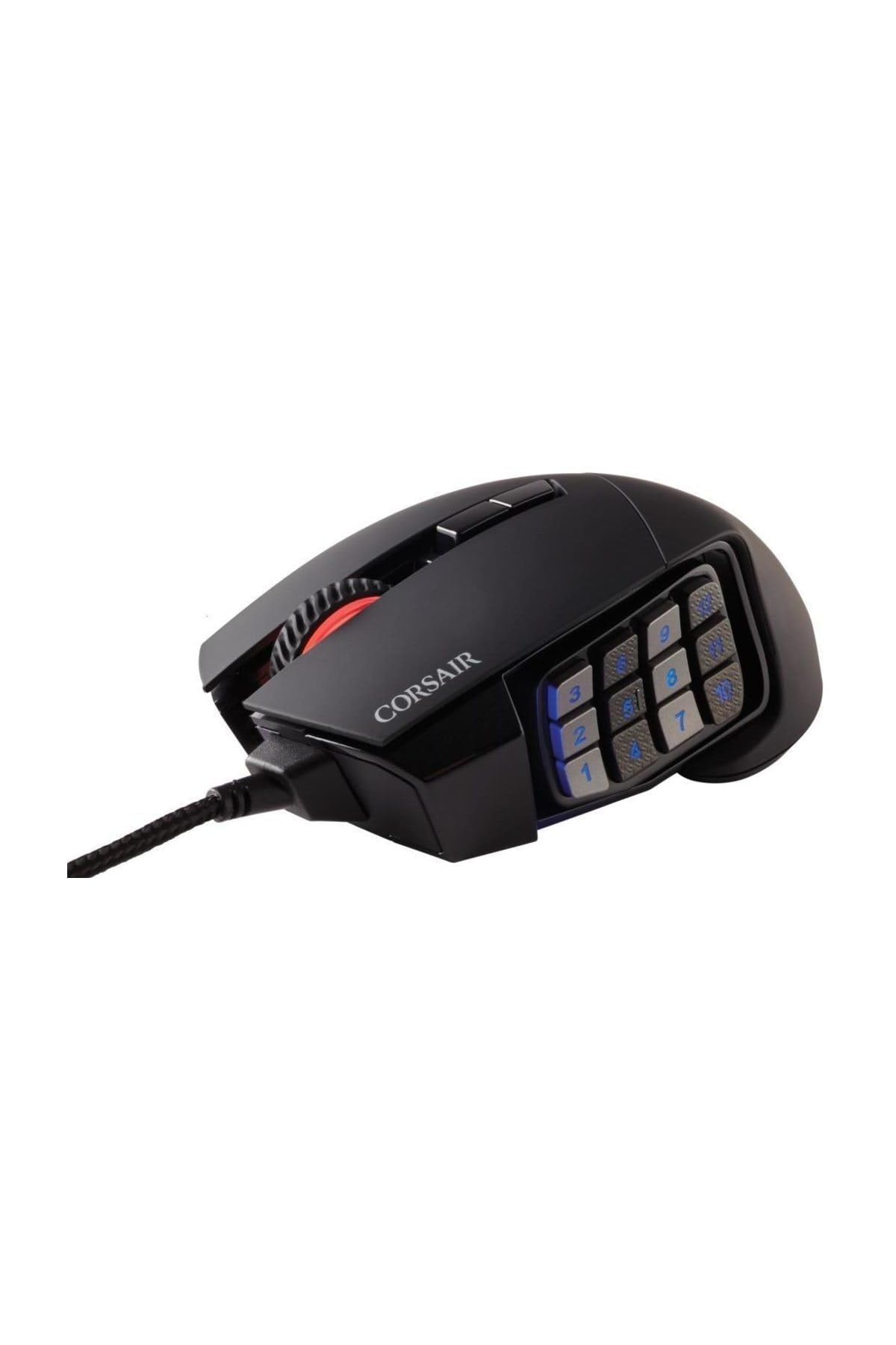 CORSAIR SCIMITAR RGB ELITE Wired MOBA/MMO Gaming Mouse – 18,000 DPI – 17 Programmable Buttons – iCUE Compatible – PC, Mac, PS5, PS4, Xbox – Black