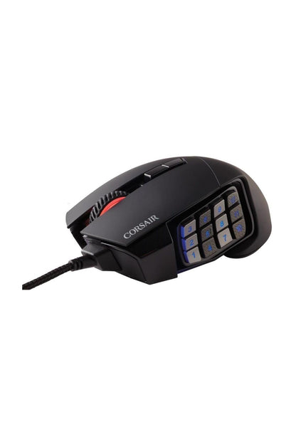 CORSAIR SCIMITAR RGB ELITE Wired MOBA/MMO Gaming Mouse – 18,000 DPI – 17 Programmable Buttons – iCUE Compatible – PC, Mac, PS5, PS4, Xbox – Black