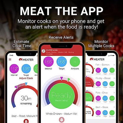 - MEATER Plus | 50m Long Range Smart Wireless Meat Thermometer -