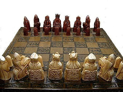 - Isle of lewis chessmen | full size complete set of chess set game pieces vintage and collectors -