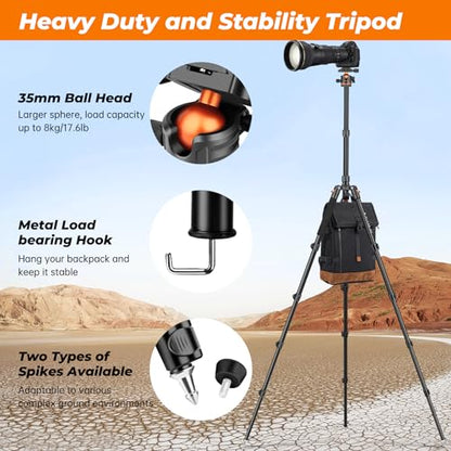 - Victiv 78.7"/ 200cm Camera Tripod, Travel Tripod -