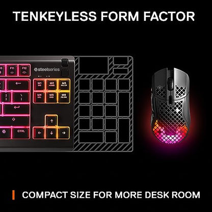 - SteelSeries Apex 3 TKL | RGB Gaming Keyboard | Tenkeyless Compact Esports Form -
