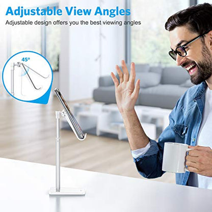 - OMOTON Phone Stand | Angle Height Adjustable Vertical Desktop Mobile Phone Stand -