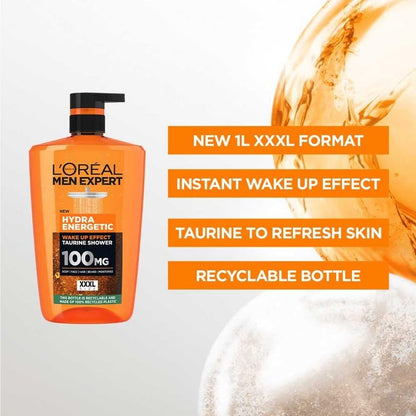 - L'Oréal Paris Men Expert Hydra Energetic Shower Gel | XXL 1L -