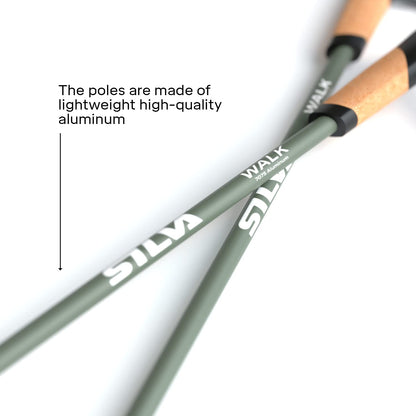 - Silva Walking Poles Aluminum Cork | Trekking Poles | Adjustable Length 105-140 cm -