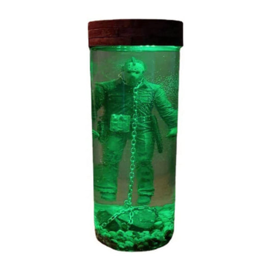 AAOCLO Horror Movie Collector Figure Water Lamp Part 6 Lives Final Display, Unique Decor Light Table Lamp Home Decor,Resin Water Lamp Night Lamp Table Lamp Movie Souvenir