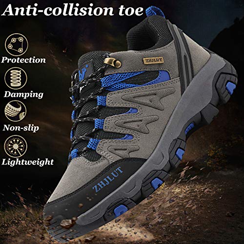 - Unitysow Men's Trekking Hiking Shoes -  Walking Shoes -Trainers Outdoor Lightweight Camping Climbing -Shoes Sneaker,Brown-2,8 UK
