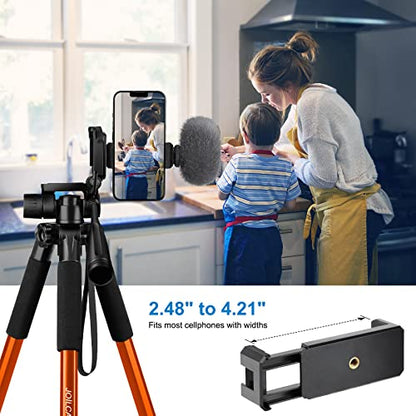 - JOILCAN Camera Tripod For Canon Nikon Sony | 65" | Aluminum Alloy Tripod Stand -