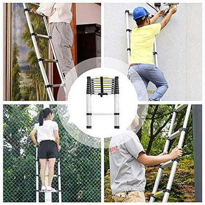 - Multibao 8.5Ft 2.6M Telescopic Ladders | Telescoping Extendable Aluminium Folding -