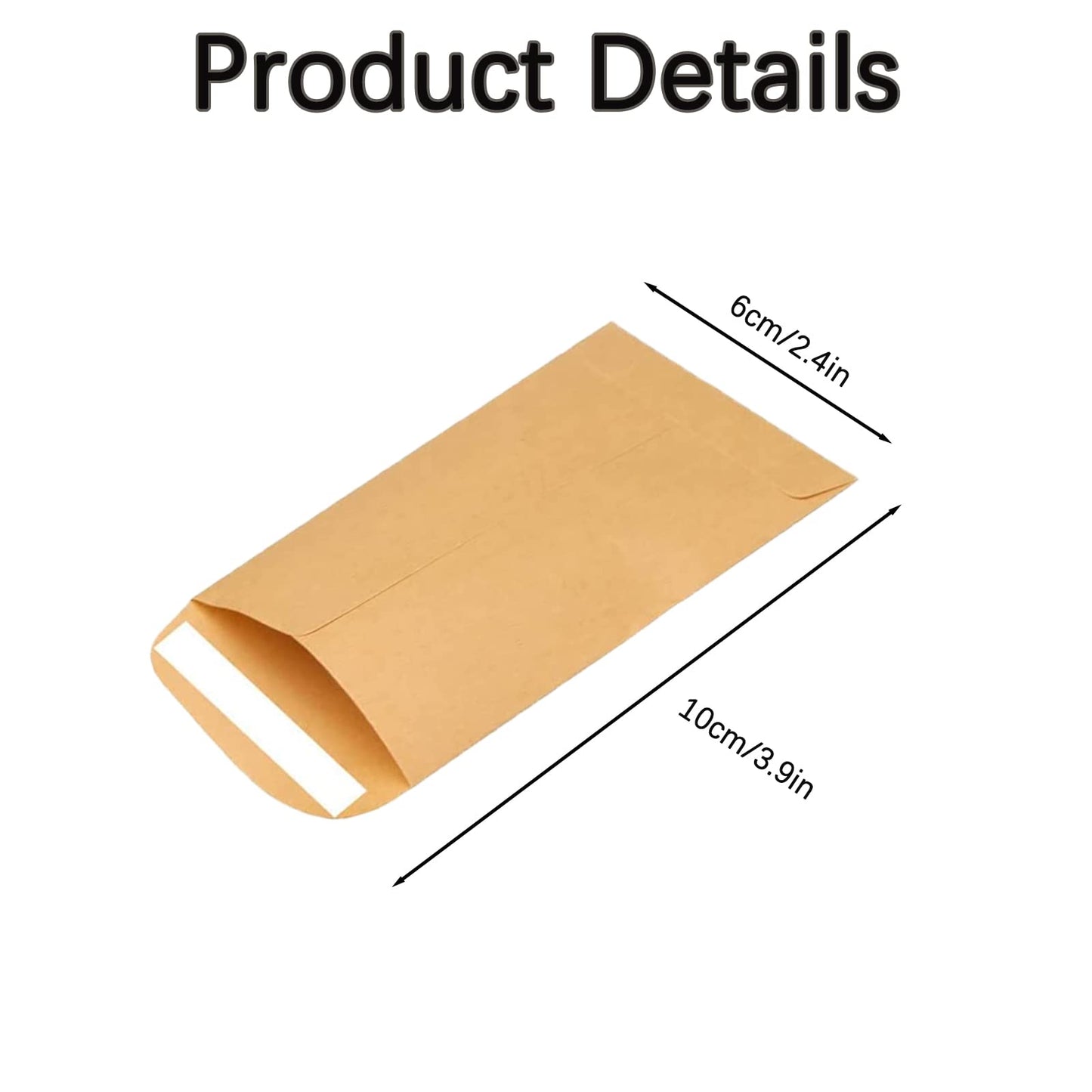 - Small Brown Envelopes for Seeds | Mini Seed Envelopes Self-Adhesive Paper | Coin Envelopes -