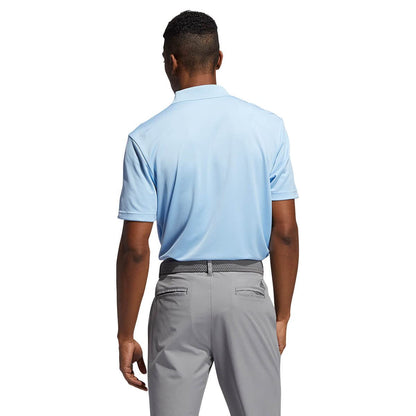 adidas Men's Performance Primegreen Polo Shirt (Short Sleeve) L Clear Sky