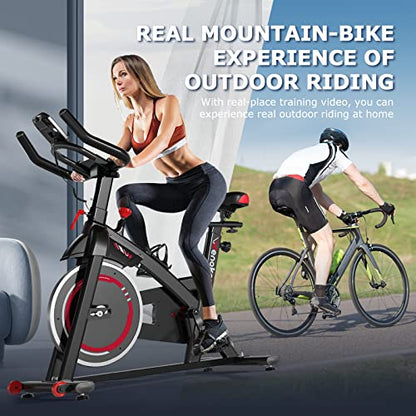 - Wenoker Exercise Bike Indoor Cycling, Exercise Equipment for Home Gym