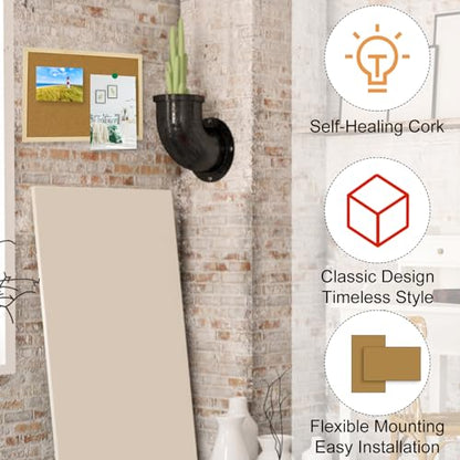 - OWLKELA 60X40cm Thicken Cork Board | Notice Pin Board | Memo Board -