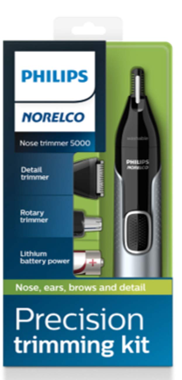 - Philips Norelco Nose Trimmer 5000 | For Nose | Ears | Eyebrows -