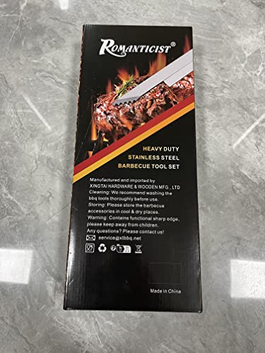 - ROMANTICIST 20PCS Perfect BBQ Tools Set | Stainless Steel Barbecue Tools Set -