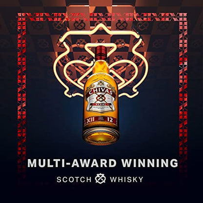Chivas Regal 12 Year Old Blended Scotch Whisky with Gift Box, 70cl