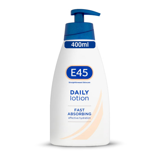 - E45 Daily Skin Lotion 400 ml | E45 Lotion for Very Dry Skin | Non-Greasy Lightweight Moisturiser -