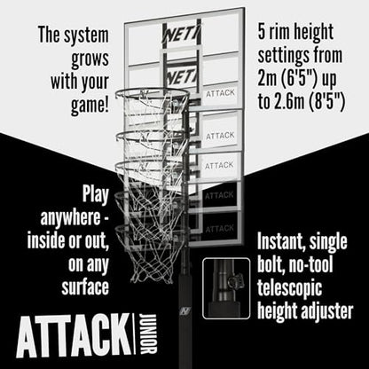 - NET1 Attack Youth Portable Basketball Hoop -