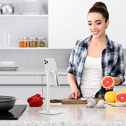 - OMOTON Phone Stand | Angle Height Adjustable Vertical Desktop Mobile Phone Stand -