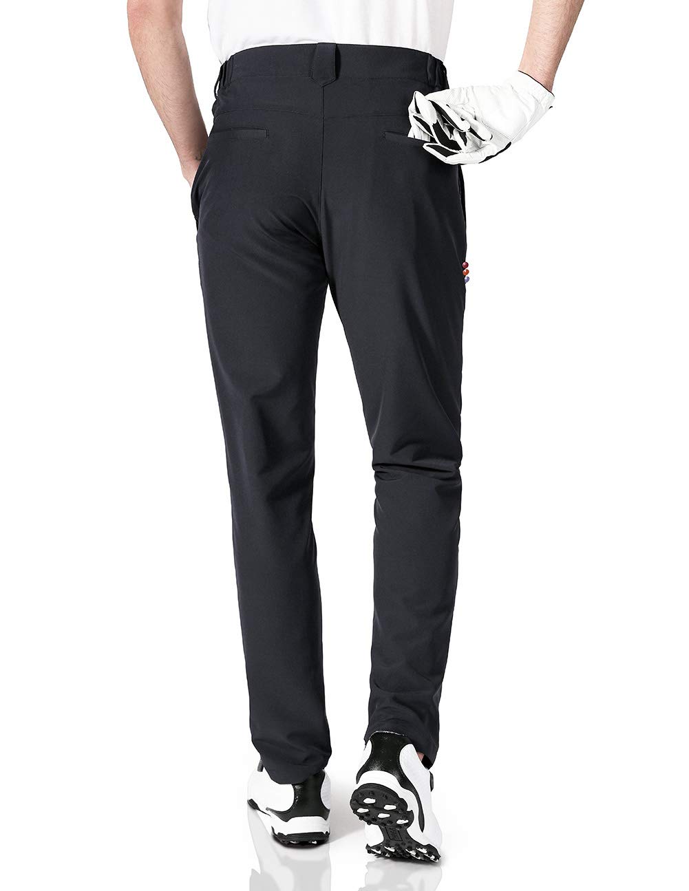 - Mens Golf Waterproof Trousers | Slim Fit | Lightweight | Stretch Tapered -