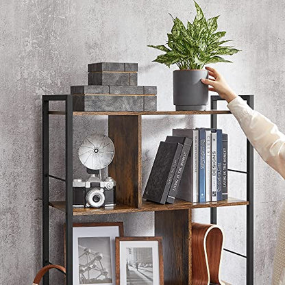 - VASAGLE Storage Unit, Bookcase, 5 Tiers, Open Compartments, Office Living Room -