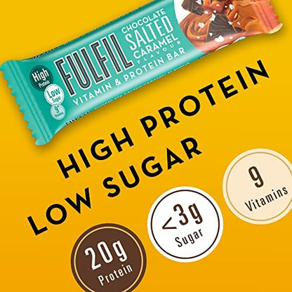 - Fulfil Vitamin Protein Bar (15 x 55 g Bars) | Chocolate Salted Caramel Flavour -