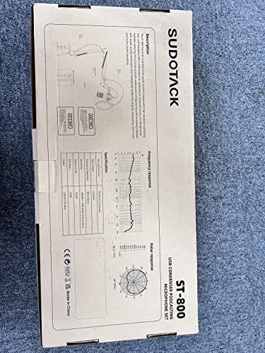 - SUDOTACK USB Streaming Podcast PC Microphone | Professional 192KHZ/24Bit Studio Cardioid Condenser Mic Kit -