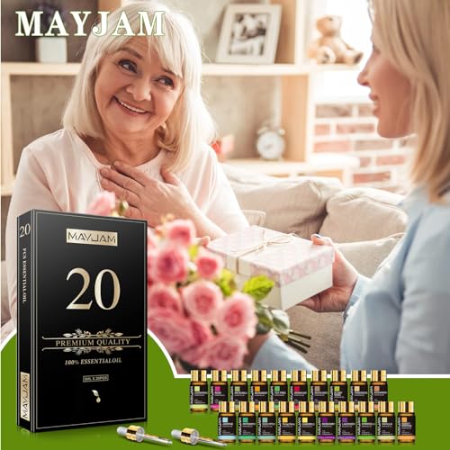 - MAYJAM 20 Pcs Pure Essential Oil Gift Set | Essential Oils for Diffusers for Home -
