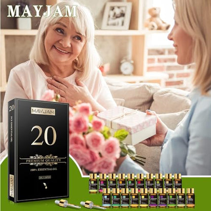 - MAYJAM 20 Pcs Pure Essential Oil Gift Set | Essential Oils for Diffusers for Home -