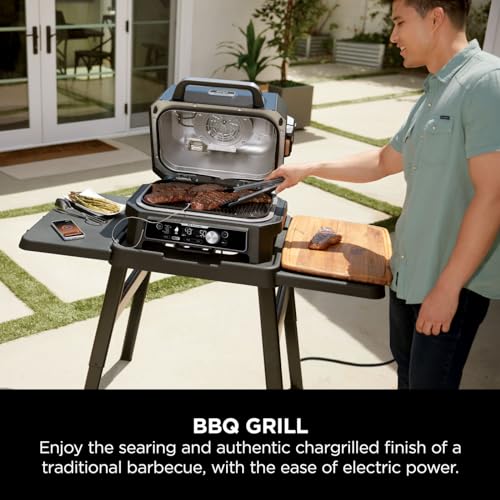 - Ninja Woodfire Pro Connect XL Electric BBQ Grill and Smoker | App Control | Digital Probe -