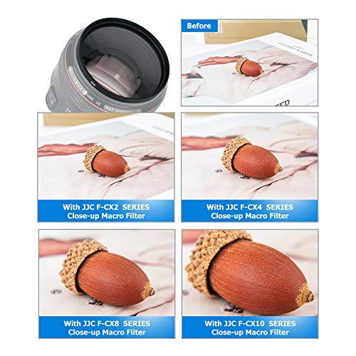 - JJC 58mm Close-Up Macro Filter Kit | (+2, 4, 8, 10) | Filter Pouch -